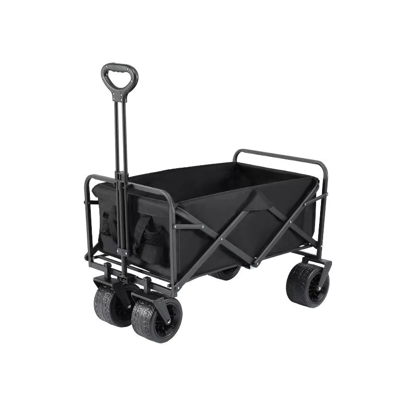 Heavy Duty Aluminum Portable Collapsible Folding Beach Cart Utility Cart Wagon with Modern Design for Outdoor Use