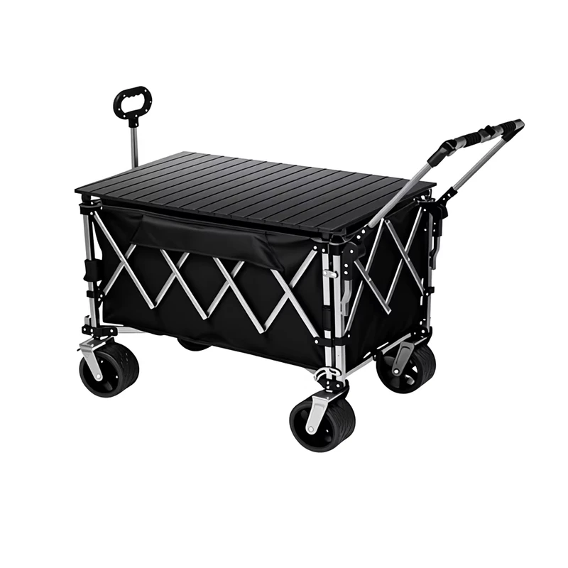 Heavy Duty Beach Wagon Convenient Portability Robust Utility Cart Comfortable Trolley Large Capacity for Outdoor