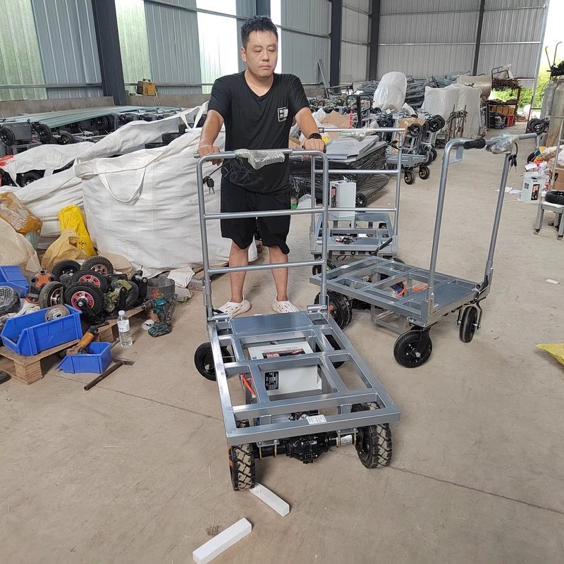 Heavy Duty Carbon Steel Trailer Dolly Adjustable Manual Electric Towing Cart Power Trailer Mover OEM Support Moving Caravans