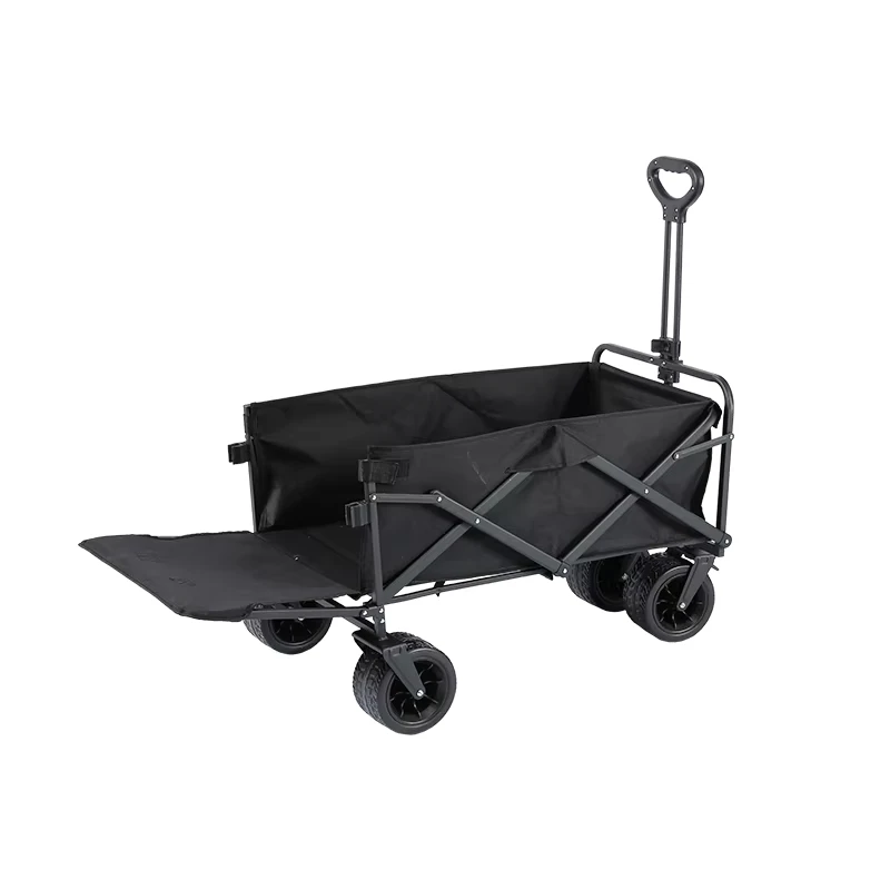 Heavy Duty Collapsible Folding Stainless Steel Outdoor Utility Wagon Garden Cart for Picnic Factory Price