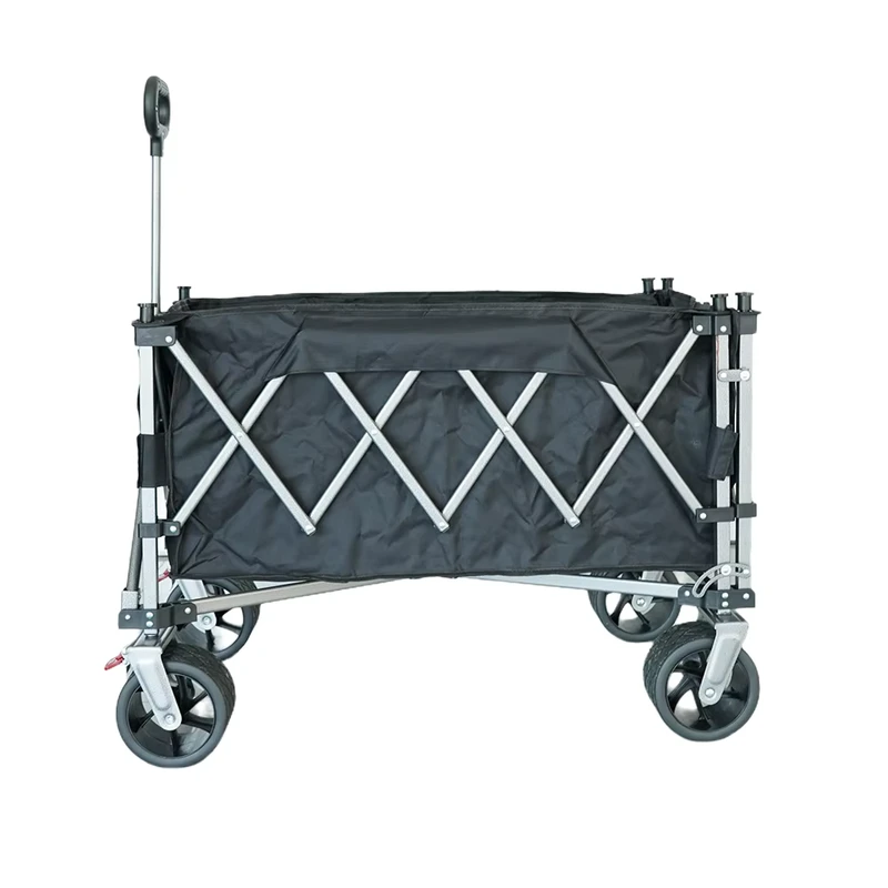 Heavy Duty Collapsible Folding Wagon Outdoor Utility Cart for Camping Garden Sports Picnic Shopping