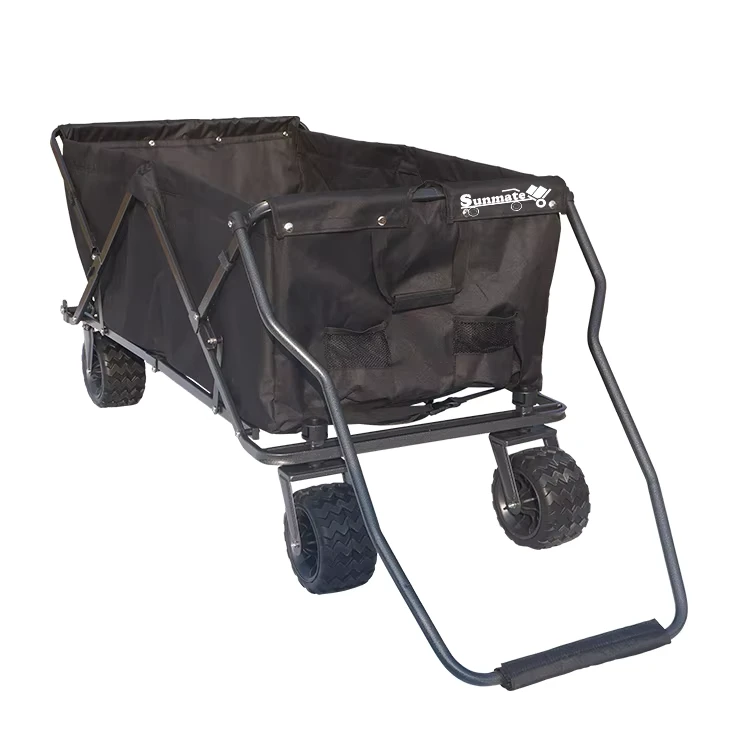 Heavy Duty Collapsible Garden Cart Shopping Beach Outdoors Folding Outdoor Utility Wagon