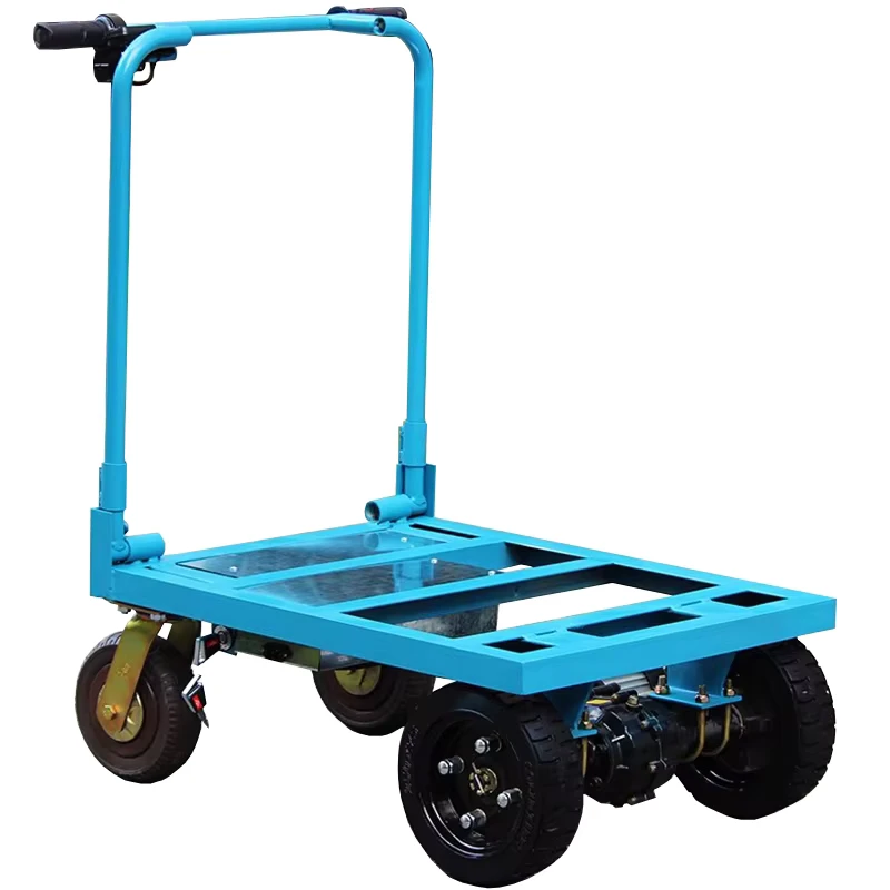 Heavy Duty Dolly Practical Handling Tile Tools Platform Hand Truck Portable Trolly Electric Folded Trolley Cart