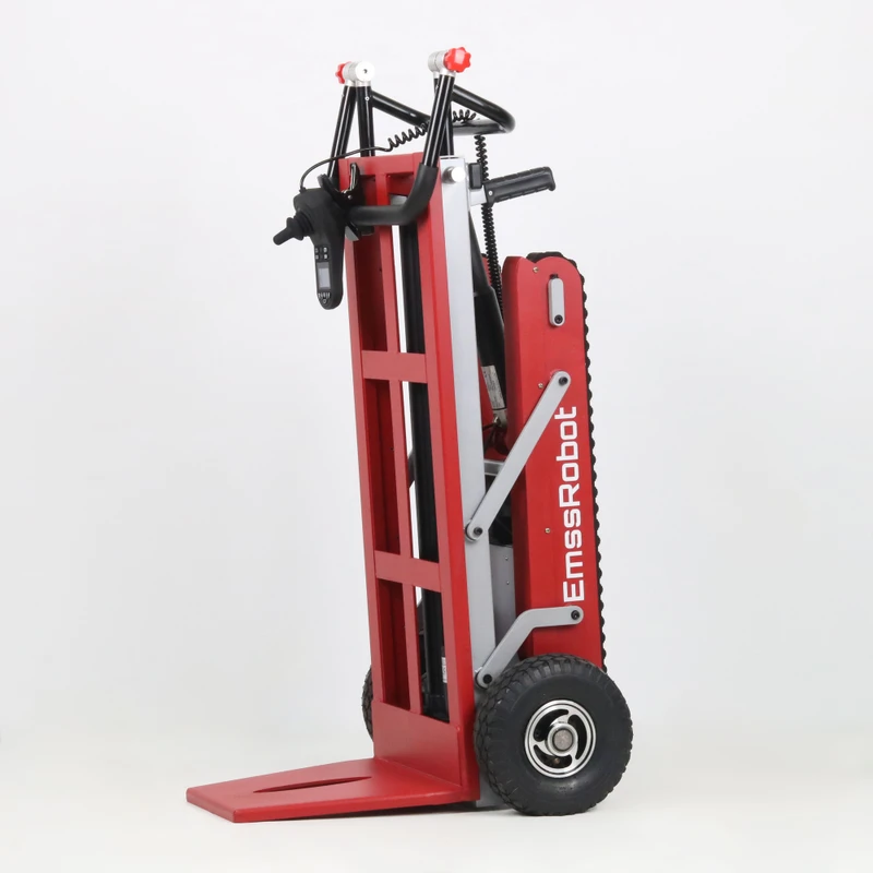 Heavy Duty Electric Foldable Stair Climbing Tracked Transporter Trolley 250KG Load Capacity Industrial Lifting