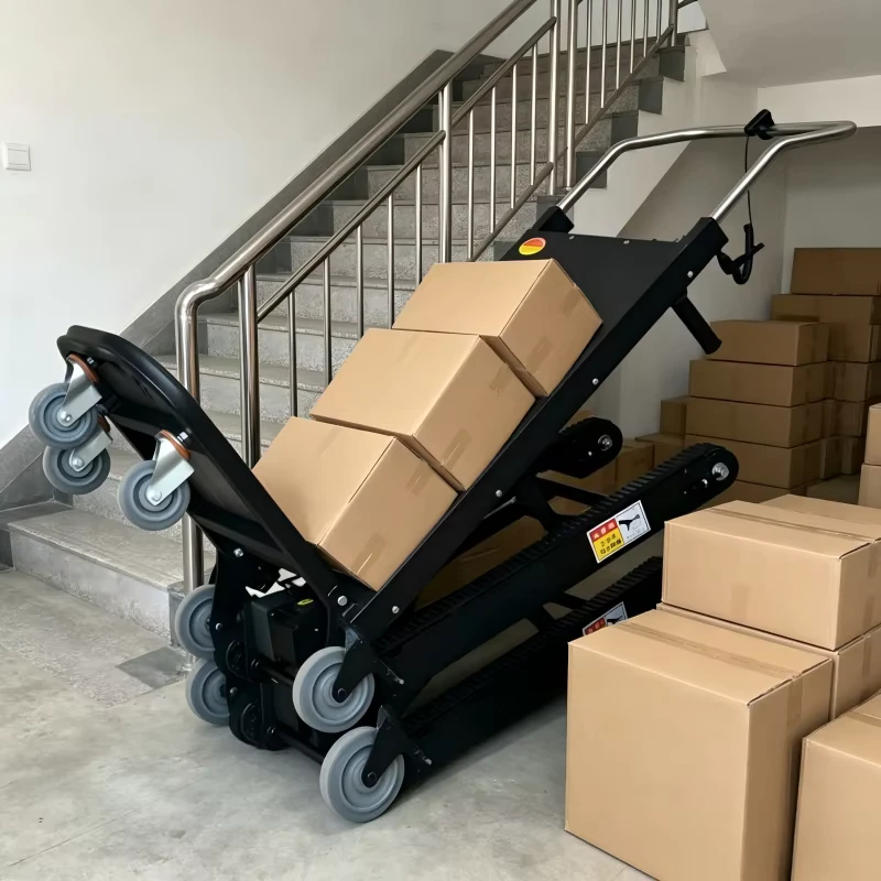 Heavy Duty Electric Stair Climbing Cart 500W 1000W Motor Capacity Removable for Easy Transport