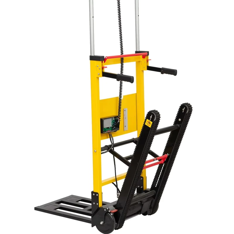 Heavy Duty Electric Stair Climbing Trolley Motorized Stair Lift Hand Truck for Warehouse Logistics Industrial Transport