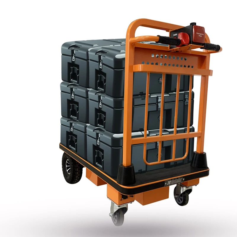 Heavy Duty Electric Trolley Cart for Agricultural Household Farming with Hill Climbing Capability 290mm Height 77kg Weight