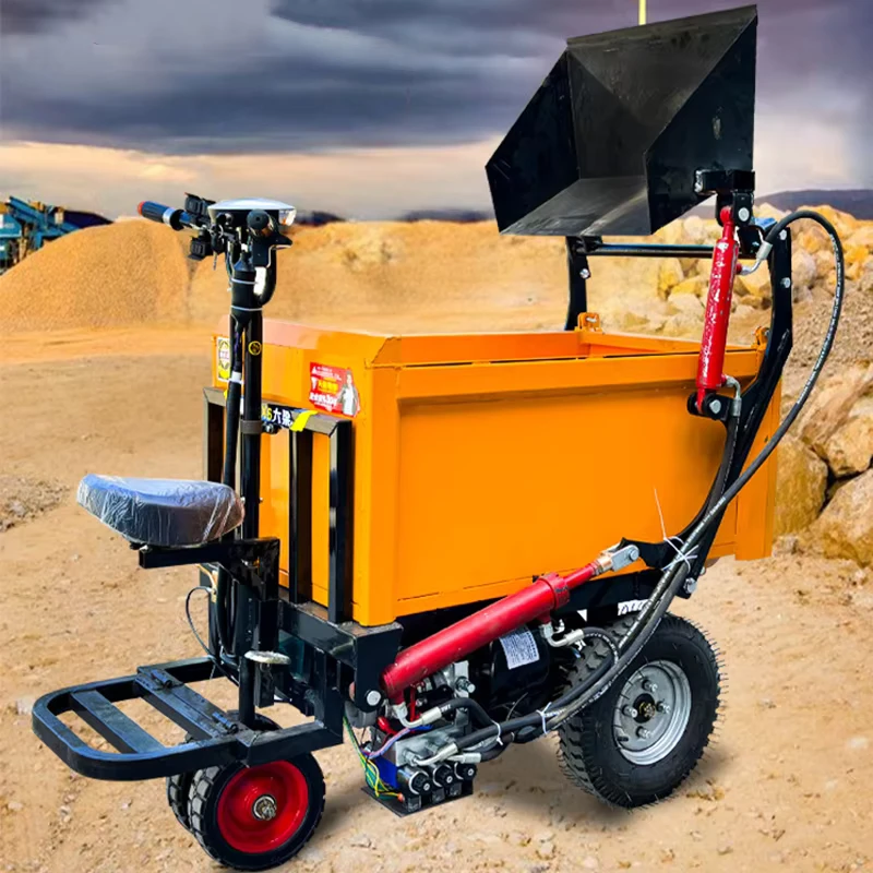 Heavy Duty Electric Trolley for Industrial Outdoor Logistics Cargo Mover Truck Hand Cart Standing Seated Electric Dump Trucks