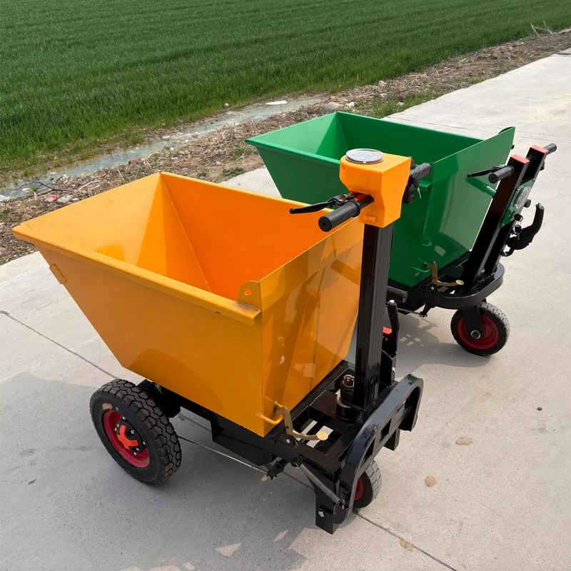 Heavy Duty Electric Wheelbarrow Trolley for Construction Mining with Self Dumping Function