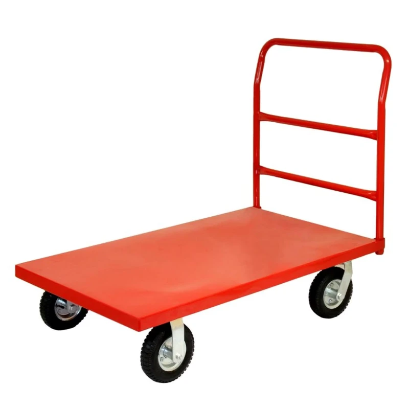 Heavy Duty Foldable Metal PlatformTrolley 500kg Load Capacity Roll Container OEM