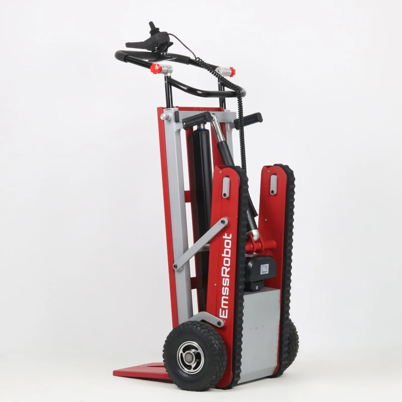 Heavy Duty Foldable Portable Powered Stair Climber Cargo Transport Trolley Platform Stair Lift Warehouse