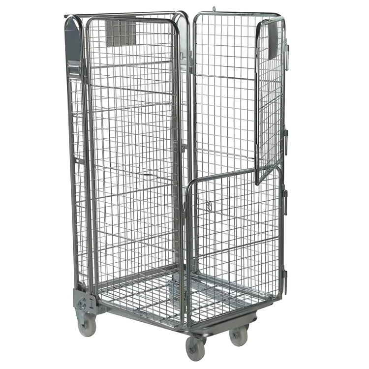 Heavy Duty Foldable and Nestable Trolly Carrito Plegable Roll Cage Rolltainer Rollcontainer