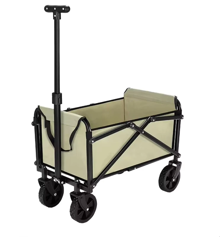 Heavy Duty Folding Camping Wagon Manufacturer Custom Portable Beach Trolley Bulk Outdoor Utility Cart