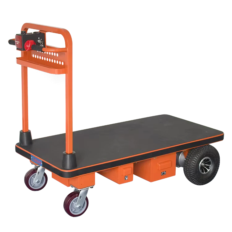 Heavy Duty Four Wheel Electric Trolley Hand Cart Storage Shopping Cart With 500KG Capacity