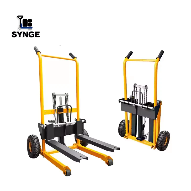 Heavy Duty Hand Trolley Two Wheels Sack Truck 200kg Hand Hydraulic Lift Pallet Stacker