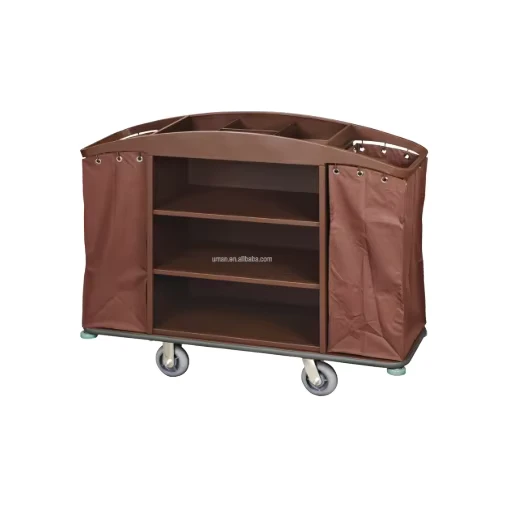 Heavy Duty Hotel Housekeeping Trolley Cart Room Service Trolley