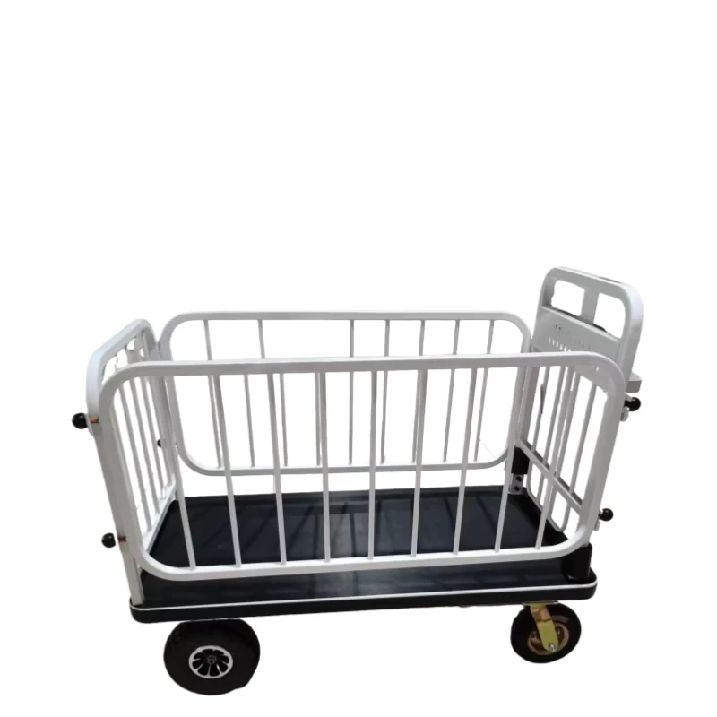 Heavy Duty Industrial Electric Cargo Moving Platform 500kg Loading Capacity Steel Foldable OEM Truck Trolley Cart
