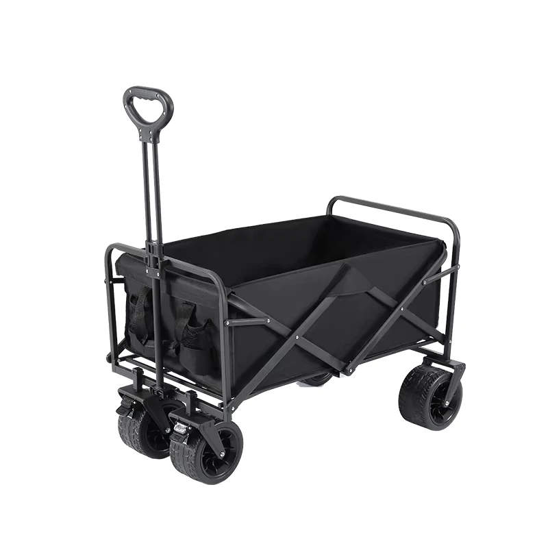 Heavy Duty Large Capacity Aluminium Platform 4-Wheel Foldable Portable Wagon Cart