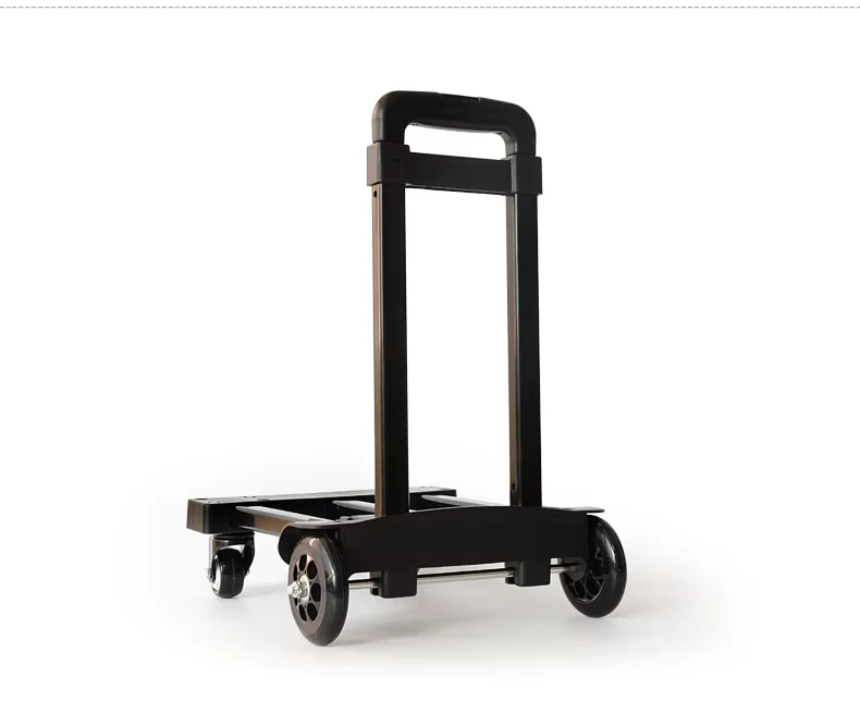 Heavy Duty Luggage Dolly Folding with 4 Wheels Plastic Folding Shopping Cart Shopping Trolley Platform