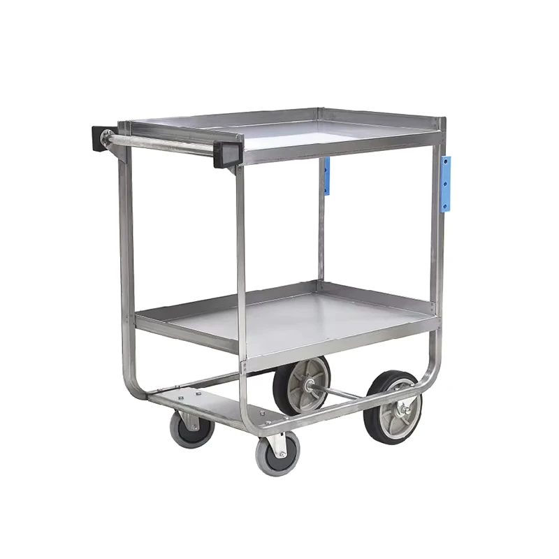 Heavy Duty Metal Rolling Hand Trolly Cart Utility Cart Kitchen Cart Easy Assembly for Kitchen Office Bathroom