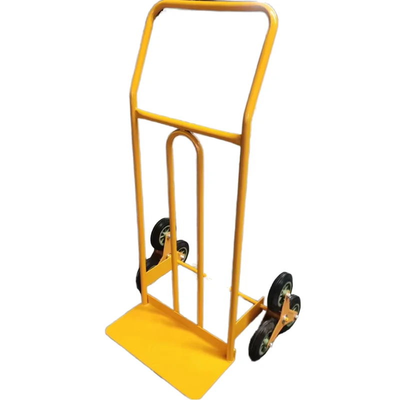 Heavy Duty Metal Stair Climbing Adjustable Powder Coated Hand Truck 250kg Load Capacity Platform Trolley Cart Industrial OEM