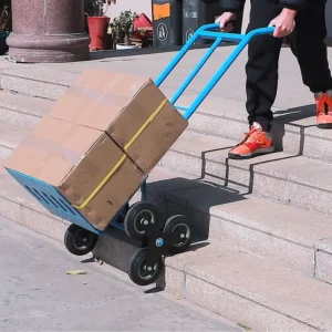 Heavy Duty Metal Steel Folding Hand Truck Cart with Platform Customized OEM Industrial Gas Cylinder Trolley for Warehouse Use