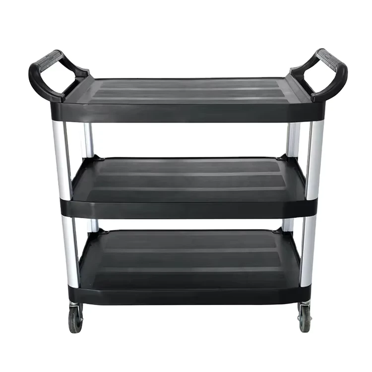 Heavy Duty Multifunctional Hotel Restaurant and Housekeeping Cleaning Trolley 9L Capacity with Plastic and PP Materials