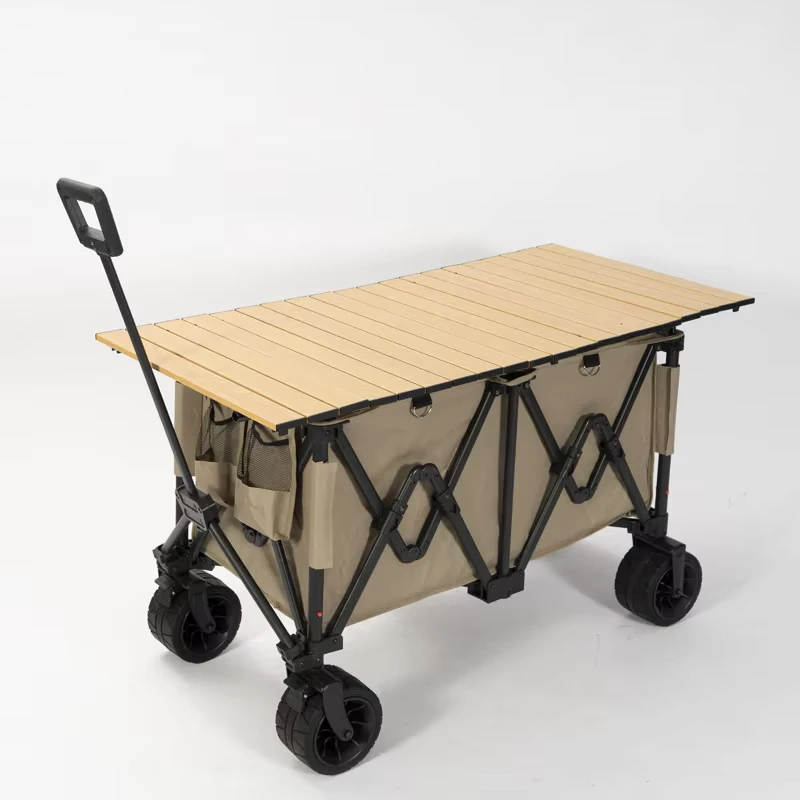 Heavy Duty Outdoor Camping Cart Portable Foldable Garden Tool Folding Garden Beach Wagon Chair Stroller