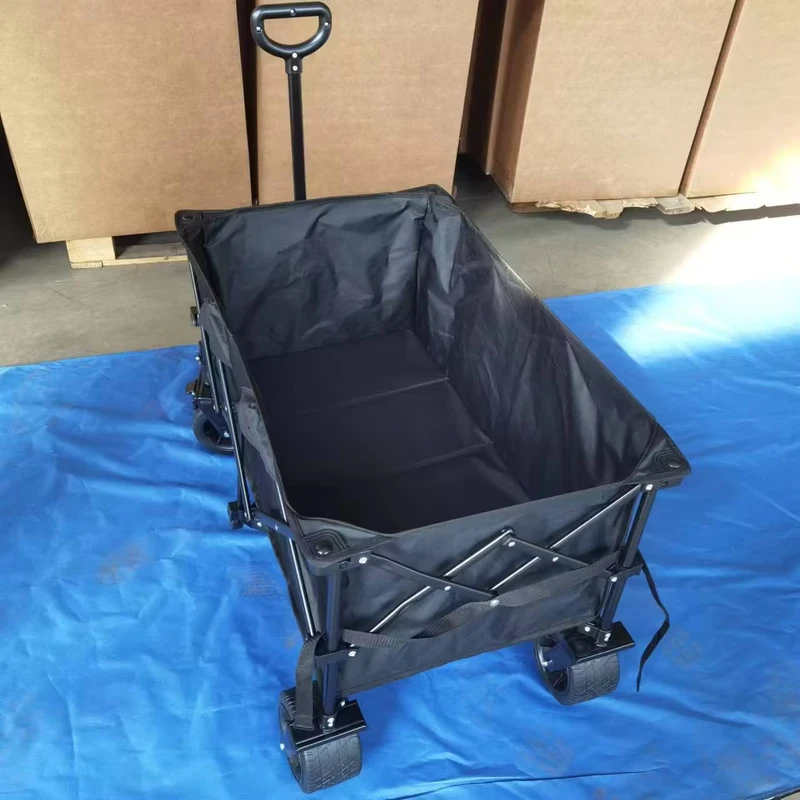 Heavy Duty Outdoor Folding Wagon Popular Iron Cart for Baby Foldable Pretend Stroller for Dolls Walks like a Trolley