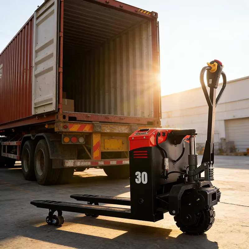 Heavy Duty Pallet Truck with Ergonomic Handle for Indoor Outdoor Warehouse and Workshop Loading Material Handling