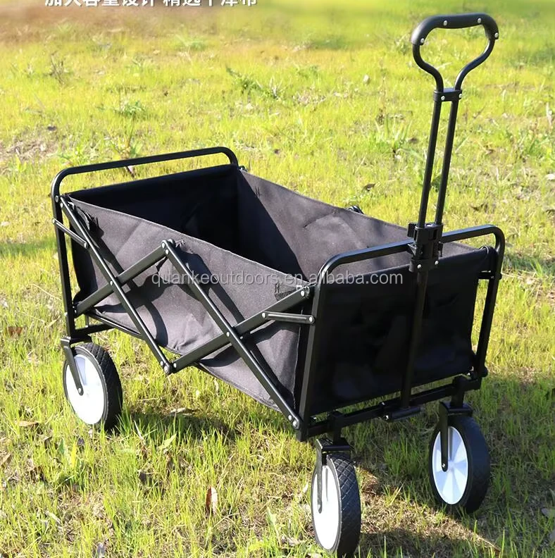 Heavy Duty Picnic Outdoor Folding Utility Cart Wagon Outdoor Camping Easy Folding Car Camping Cart