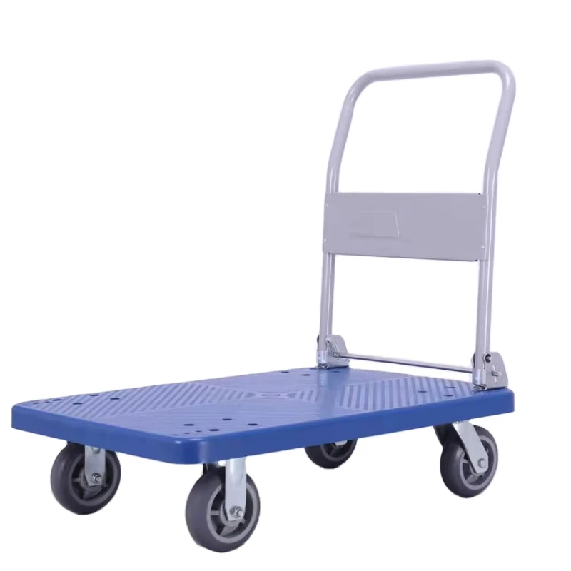 Heavy Duty Plastic Hand Platform Cart Trolley 500kg