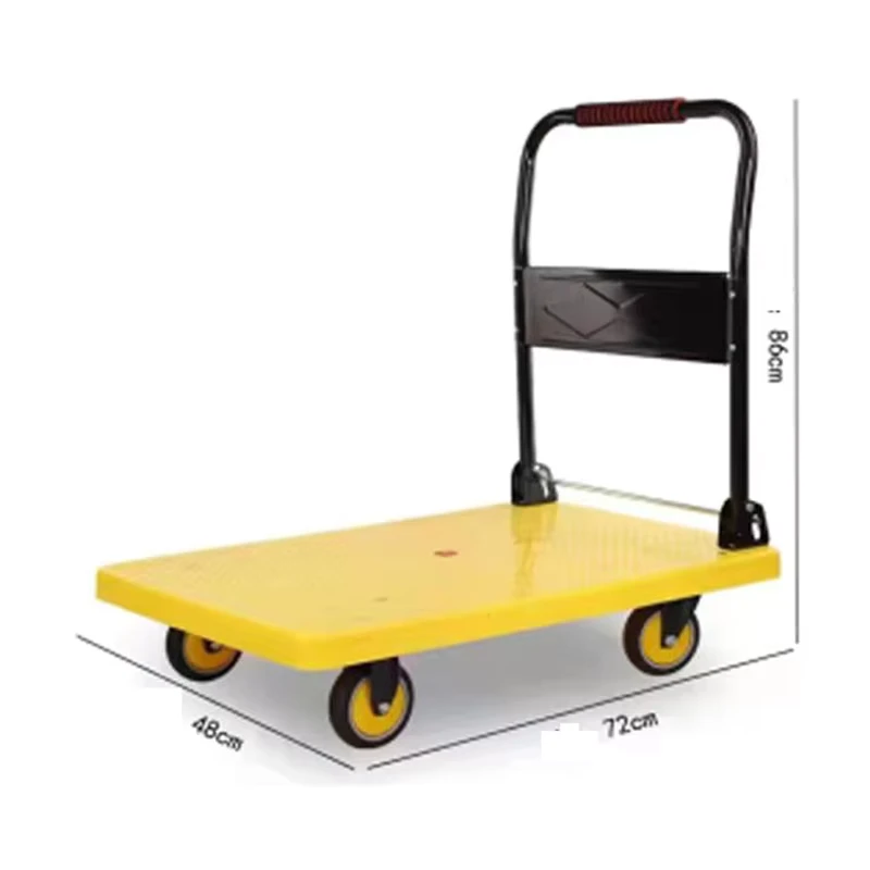Heavy Duty Plastic Trolley Material Handling Easy Platform Trolley