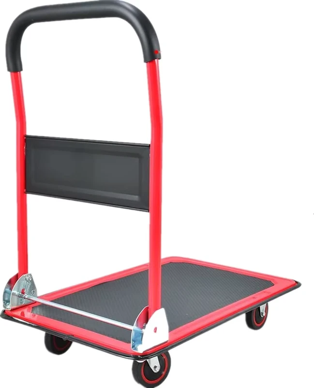 Heavy Duty Platform Hand Trolley Truck Hand Pallet Truck Electric Hand Truck