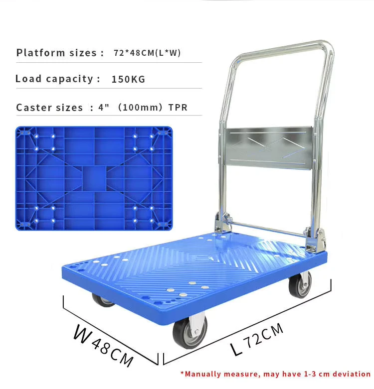 Heavy Duty Platform Trolley Industrial Foldable Hand Truck OEM Supported