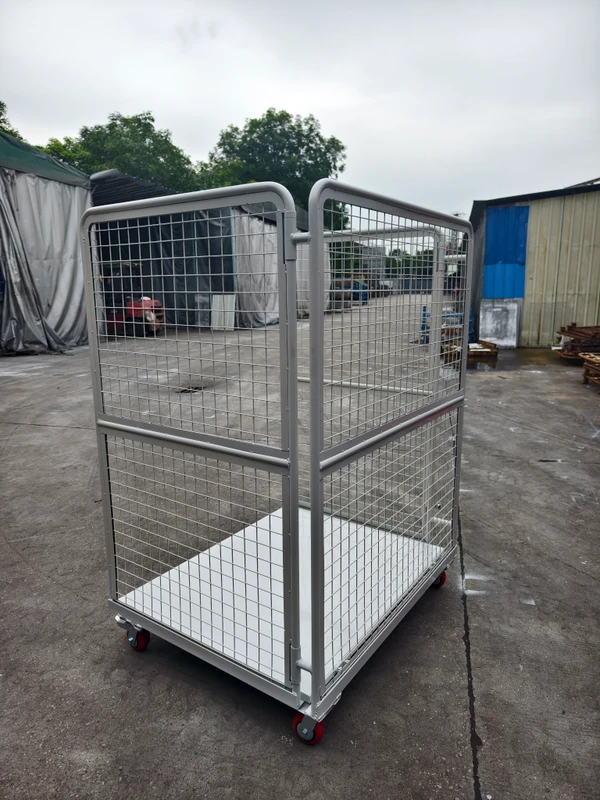 Heavy Duty Rack LPG Gas Cylinder Propane Trolley Mobile Foldable Durable Wire Mesh Steel Storage Cages 1000kg Capacity 5 inch
