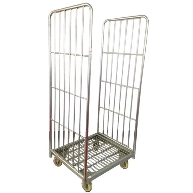 Heavy Duty Removable Foldable Nestable Supermarket Cargo Storage Roll Cage Container With Factory Price