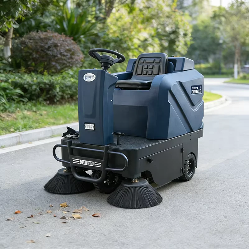Heavy Duty Road Sweeper Street Cleaning Floor Sweeper Electric Battery Powered Street Cleaning Machine