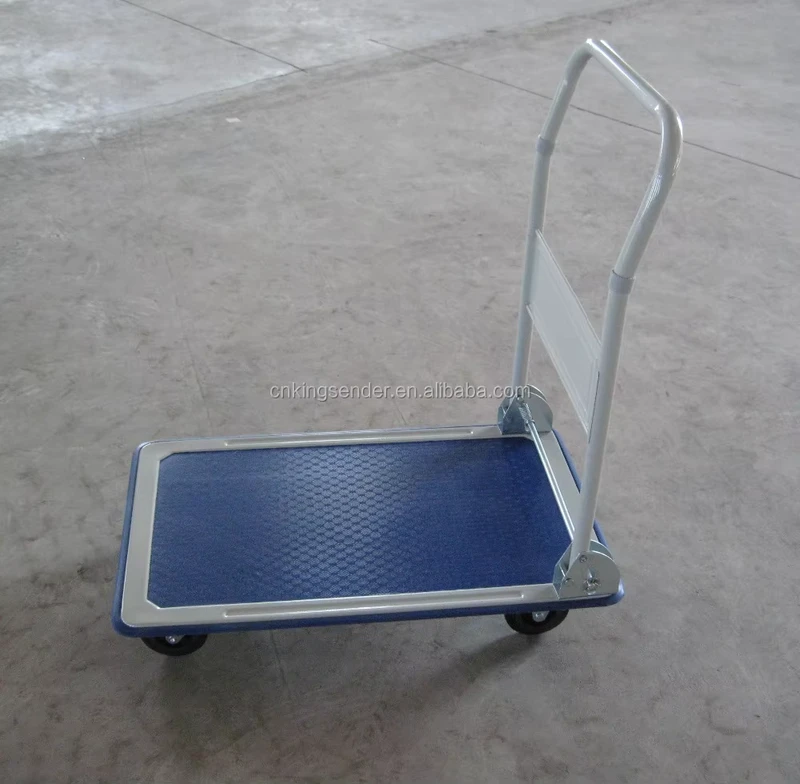 Heavy Duty Stainless Steel Four-Wheel Foldable Platform Hand Trolley Cart Truck for Tools Customizable OEM Options