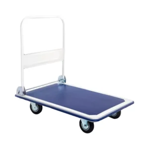 Heavy Duty Stainless Steel Hand Trolley Foldable Platform Cart for Warehouse Use 4 Inch PP Wheels OEM Custom Options