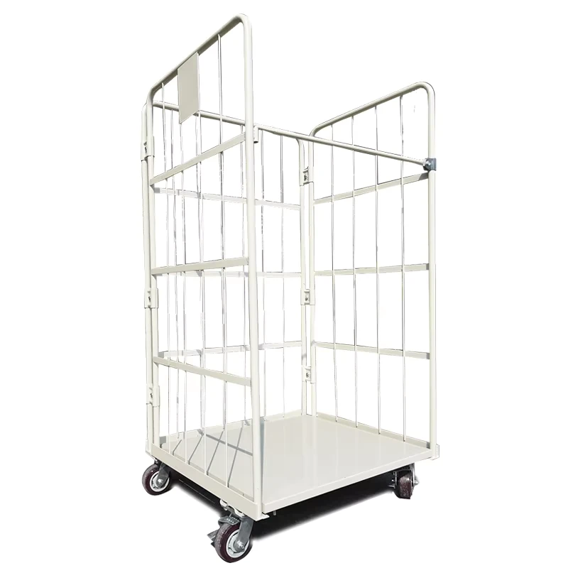 Heavy Duty Stainless Wire Mesh Storage Container Cage Foldable Cargo & Storage Equipment