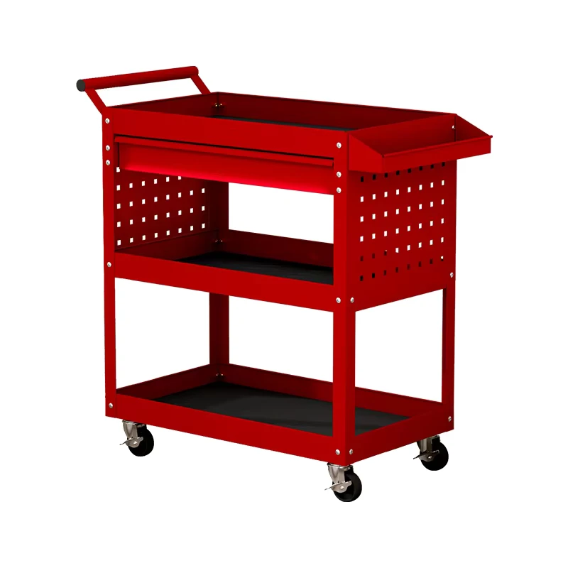 Heavy Duty Steel 3 Drawer Modern Tool Cart with Wheels Customizable Dimensions Easy Assembly for Home Office & Garage