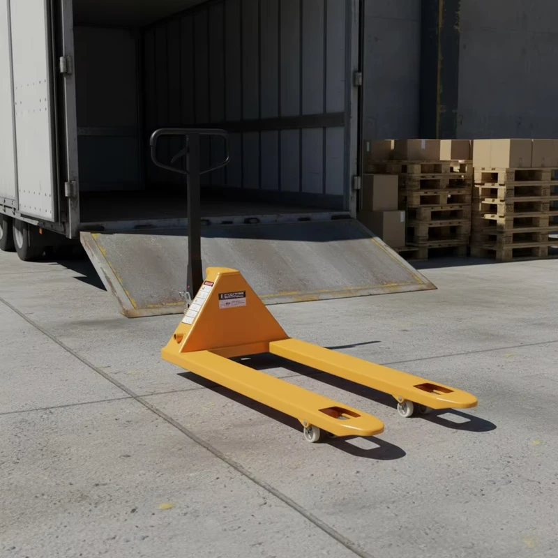 Heavy Duty Steel Construction Hand Manual Pallet Truck Jack CE Certified
