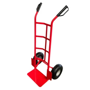 Heavy Duty Steel Hand Truck Dolley Hand Cart Trolley with Load Capacity 200kg 10x 3.50 4 Inch Pneumatic Wheel