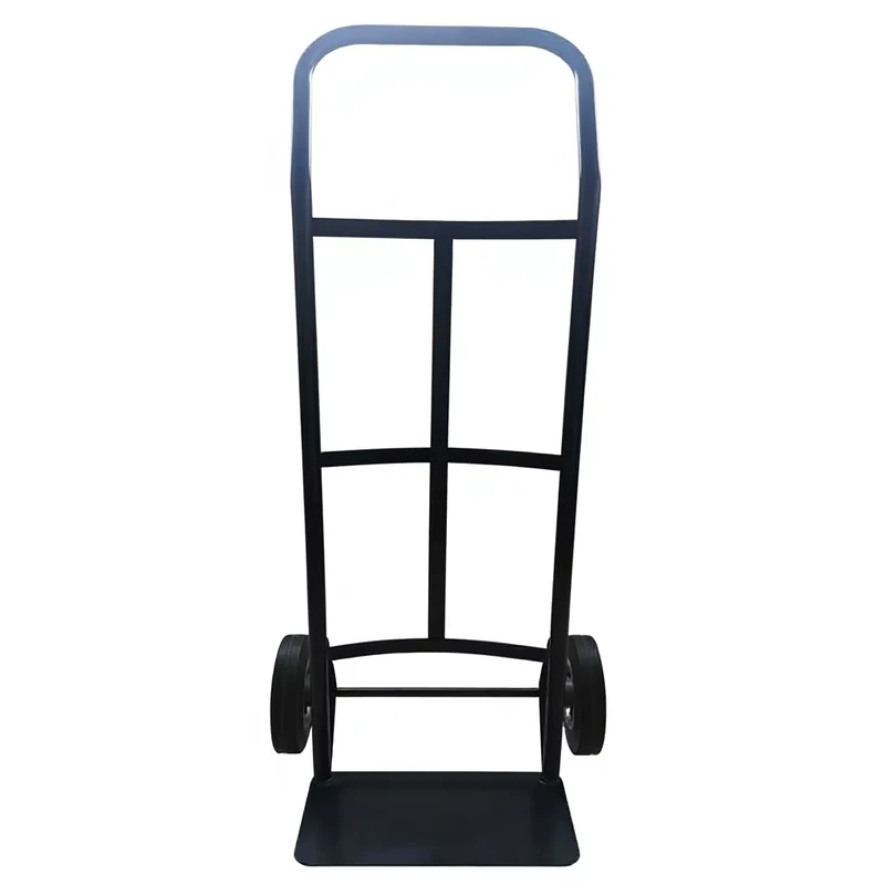 Heavy Duty Steel Hand Truck Dolly With Solid Rubber Wheels Trolley Cart Material Handling Equipment