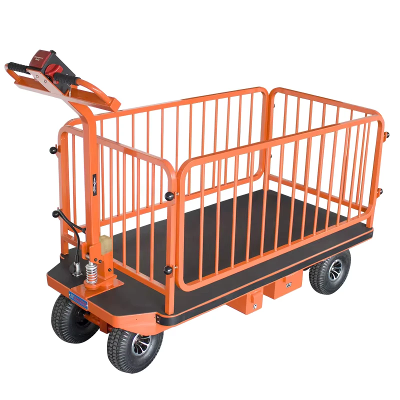 Heavy Duty Steel Motorized Platform Hand Cart & Trolley for Truck Transportation for Tool Wheelbarrow Industry Equipment