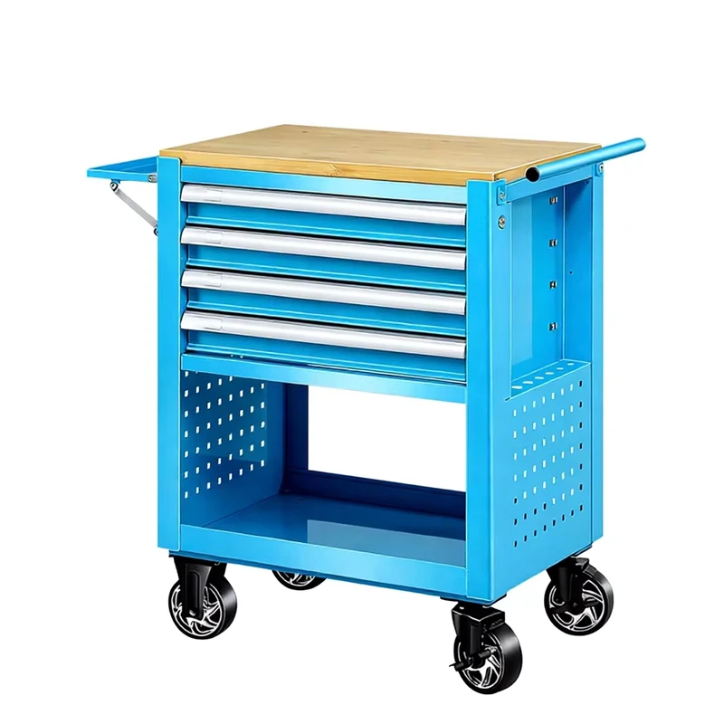 Heavy Duty Steel Tool Cart with High Load Bearing for Heavy Tool Storage Support Capacity Upgrade Enhancement