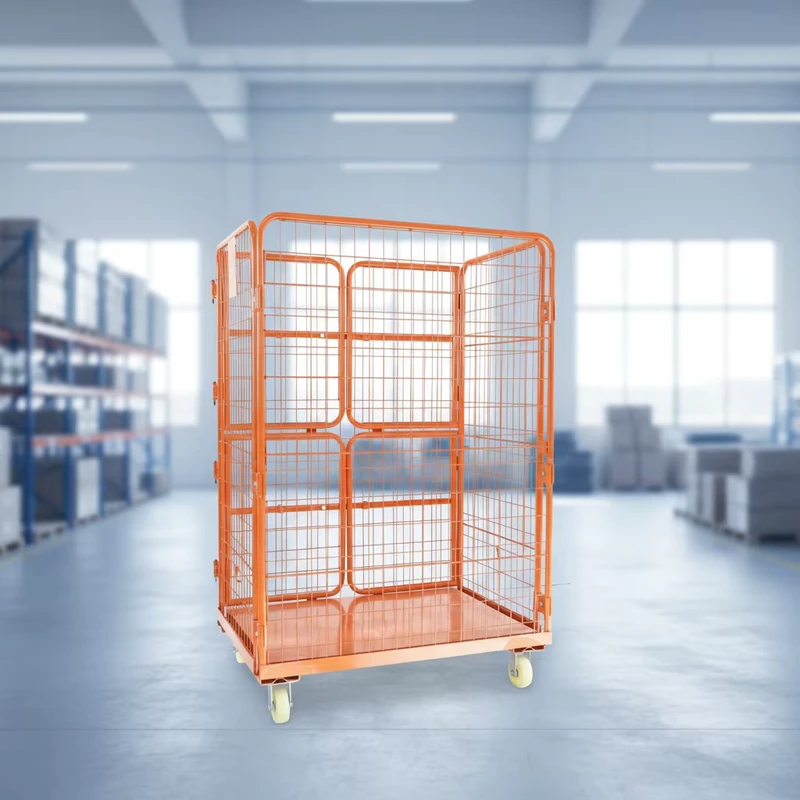 Heavy Duty Storage Roll Container 675x800x1850 mm Durable Steel Trolley for Workshop Use