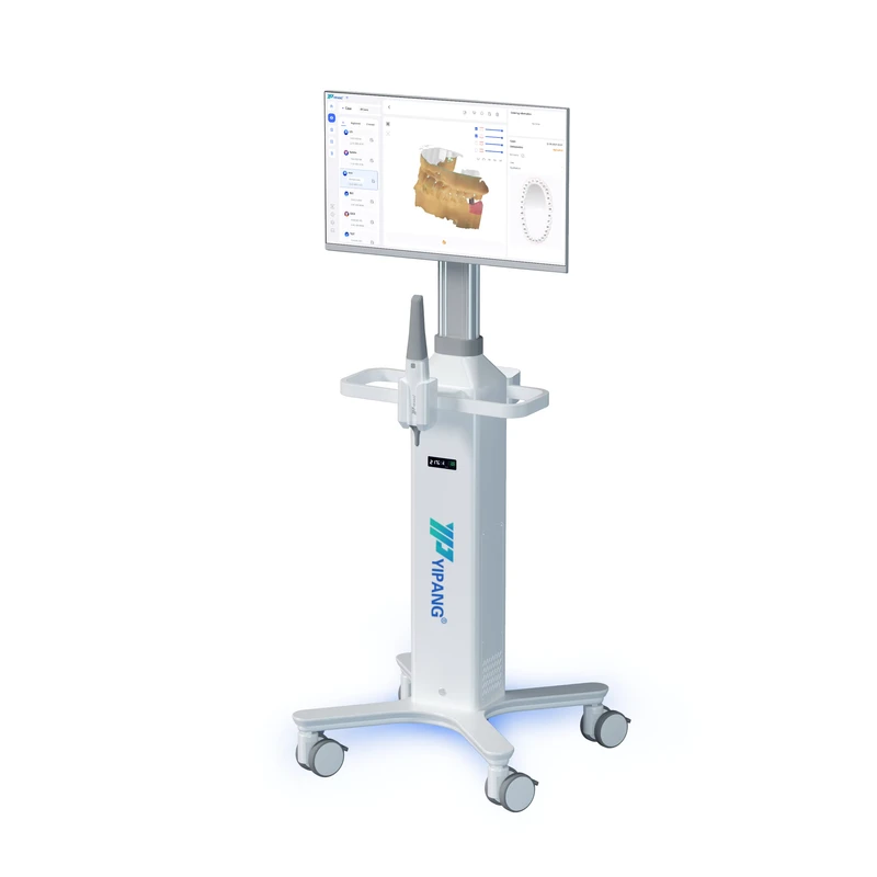Height Adjustable Dental Trolley Hospital Clinic Mobile Nursing Cart Medical Trolley with Laptop UPS Power