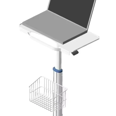 Height Adjustable fixed Mobile Workstation Cart Trolley Medical Mobile Computer Workstation Medical Computer Cart